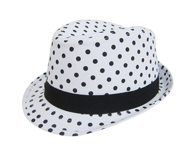 wholesale kids fedoras polka dot hat