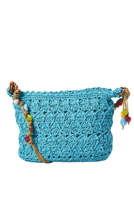 wholesale straw shoulder bags purses beads