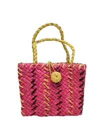 wholesale kids multicolor straw purse