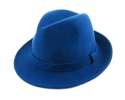 wholesale wool felt fedora hats navy womens hat