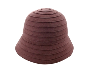 $5 Brown Wool Felt Bucket Hat - LOW STOCK!