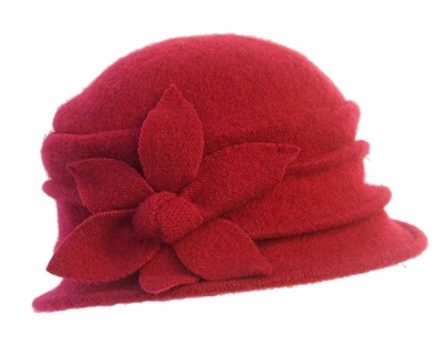 wholesale lambswool layered cloche