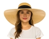 wholesale wide brim sun hats 6 inch brim straw beach hat