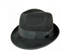 wholesale classic black fedora hats - wool felt black fedoras