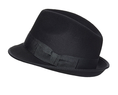 wholesale classic black fedora hats - wool felt black fedoras