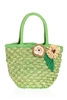 bulk straw mini bags - wholesale straw purses with flowers