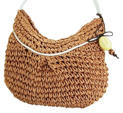 wholesale crochet straw mini purse