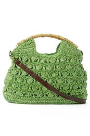 wholesale crochet straw bag  shoulder strap
