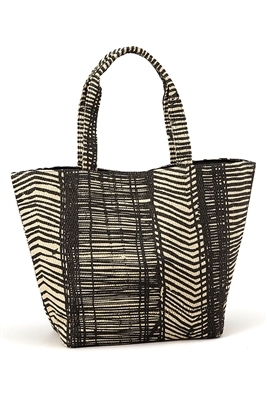 bulk straw print tote bags - wholesale straw print totes freestyle lines