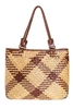 wholesale seagrass straw handbags - 2-tone straw bags