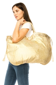 wholesale big metallic circle print tote bags large handbags wholesale
