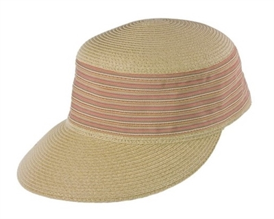 wholesale sewn braid cap  poly stripes