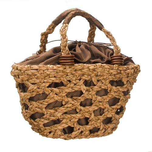 2324 Water Hyacinth Bag withOpen Weave