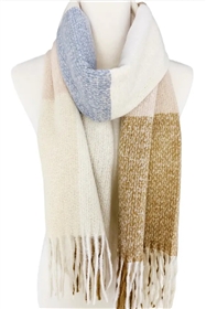 23303 Soft Colorblock Blanket Scarf