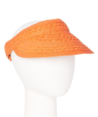 wholesale sun visors - cross-braided straw visor