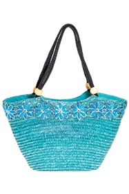 bulk womens straw handbags wholesale - straw bags with sequin flowers