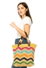 wholesale zigzag crochet straw bag