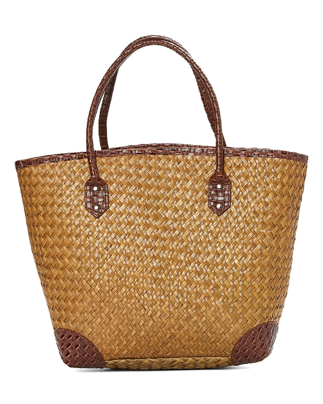 wholesale straw tote bags - medium straw resort handbag