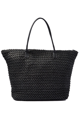 bulk straw beach tote bags - wholesale womens straw summer bags