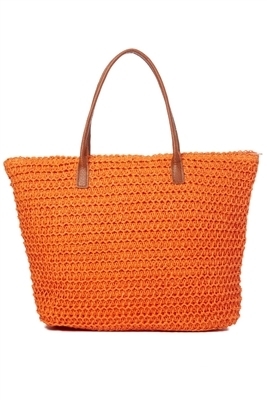 bulk straw beach tote bags - wholesale womens straw summer bags