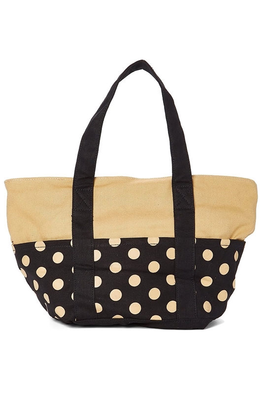 Polka dot 2025 canvas bag