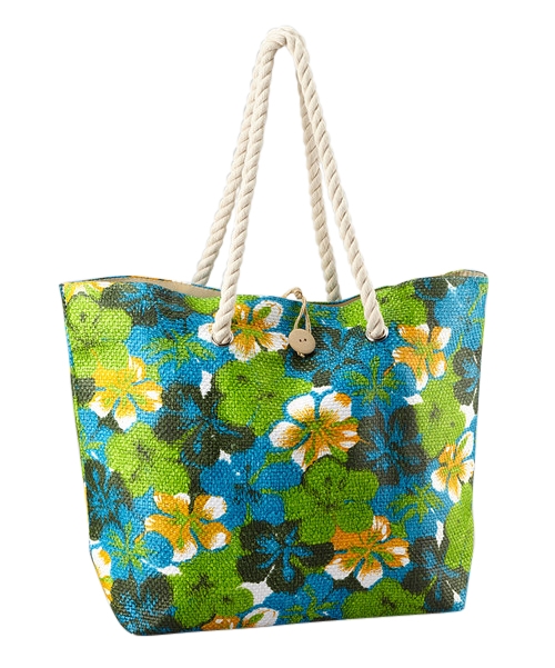 Hibiscus Print Jute Gift Bag - Manufacturer Exporter Supplier from Kolkata  India