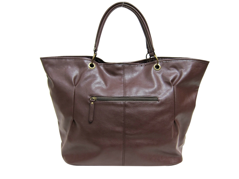 Faux leather store tote bag wholesale