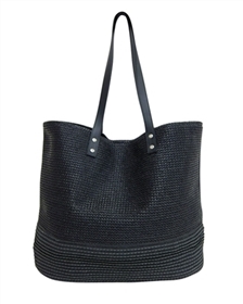wholesale black handbags straw poly