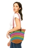 wholesale rainbow striped handbags buy bulk bags