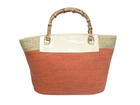 wholesale straw handbags - purses with bamboo handles