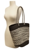 Wholesale Beach Tote Bags - Mixed Straw