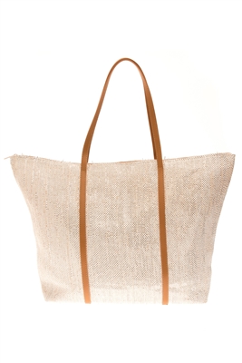 wholesale pink bags - shimmery straw beach tote