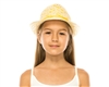 wholesale kids natural straw fedora hat for summer