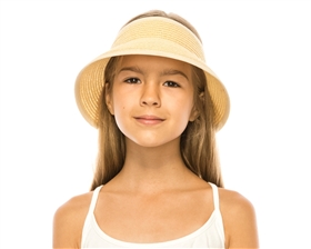 wholesale kids visors hats straw summer childs visor wholesale