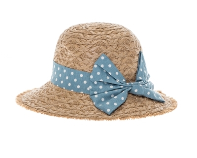 wholesale kids straw hats - sun hat with bow