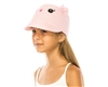 wholesale kids kitty caps - cat ears straw hats pink