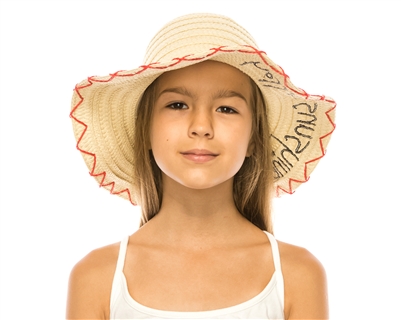wholesale kids sun hats wholesale beach childrens summer hats hello sunshine text