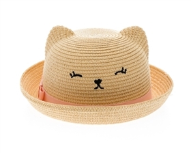 wholesale hats baby kitty straw hat