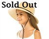 Wholesale Kids Straw Sun Protection Hats - UPF 50 Wide Brim Kids Hats Wholesale