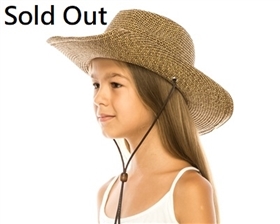 2958 Kid's Cowboy Hat w/ Chin Cord - OUT OF STOCK