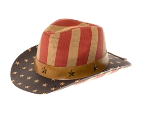 2965 Kid's Vintage Flag Cowboy Hat - Stars Band