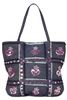 wholesale denim tote bags sequins embroidery