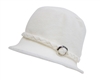 wholesale fleece cloche hat with metal ring