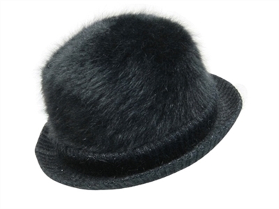 bulk black bowler hats - angora fur hat wholesale