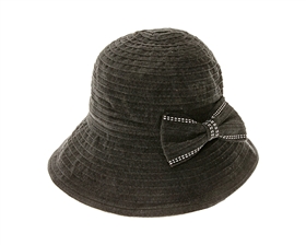 wholesale chenille bucket hat  bow