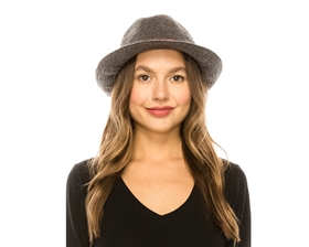 wholesale wooly fedoras - speckled band hats