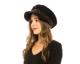 wholesale wooly cabbie hat  speckled band