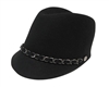 wholesale wool felt riding cap  chain band