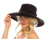 wholesale wide brim suede hats womens faux leather western hat