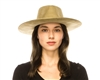 wholesale fall-winter hats - vegan suede wide brim women's hat